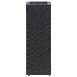 Vidaxl Garden Raised Beds 3 Pcs Poly Rattan Black -Garden Tools Shop 339786 5