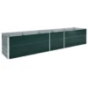 Vidaxl Garden Raised Bed Galvanised Steel 400x80x45cm Green