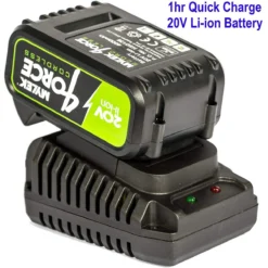 Mylek Cordless Leaf Blower 20V Li-ion 4000Mah Battery & Fast Charger - Green & Black -Garden Tools Shop 344654 3