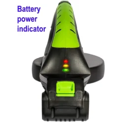 Mylek Cordless Leaf Blower 20V Li-ion 4000Mah Battery & Fast Charger - Green & Black -Garden Tools Shop 344654 5