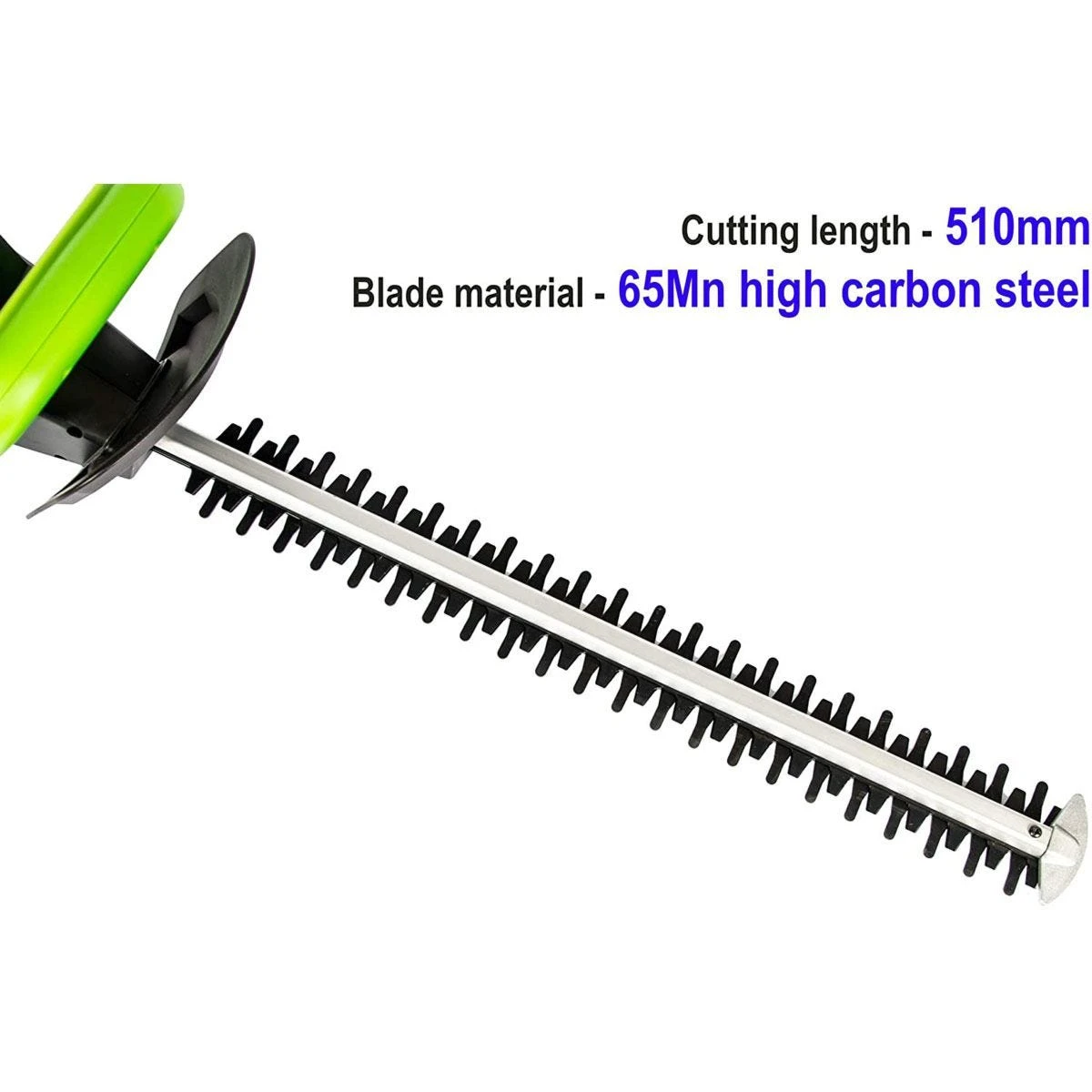 Mylek Cordless Lighweight Hedge Trimmer 20V Electric Cutter - Green & Black 2 Mylek Cordless Lighweight Hedge Trimmer 20V Electric Cutter - Green & Black - Image 2