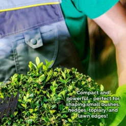 Mylek 2-in-1 Li-ion Cordless Hedge Trimmer & Grass Shears With 2 Blades - Green & Black -Garden Tools Shop 344656 2