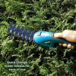 Mylek 2-in-1 Li-ion Cordless Hedge Trimmer & Grass Shears With 2 Blades - Green & Black -Garden Tools Shop 344656 6