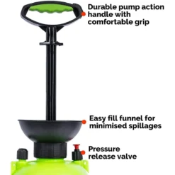 Pro-kleen 10L Garden Pressure Pump Sprayer With Brass Lance And 2 X Spare Seal Kits - Green 10 Pro-kleen 10L Garden Pressure Pump Sprayer With Brass Lance And 2 X Spare Seal Kits - Green -Garden Tools Shop 344668 3