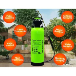 Pro-kleen 10L Garden Pressure Pump Sprayer With Brass Lance And 2 X Spare Seal Kits - Green 13 Pro-kleen 10L Garden Pressure Pump Sprayer With Brass Lance And 2 X Spare Seal Kits - Green -Garden Tools Shop 344668 6