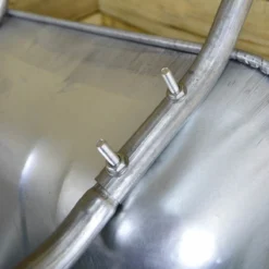 Samuel Alexander Galvanised Metal Garden Wheelbarrow With Pneumatic Tyre - 65 Litre 60Kg Capacity -Garden Tools Shop 345381 3