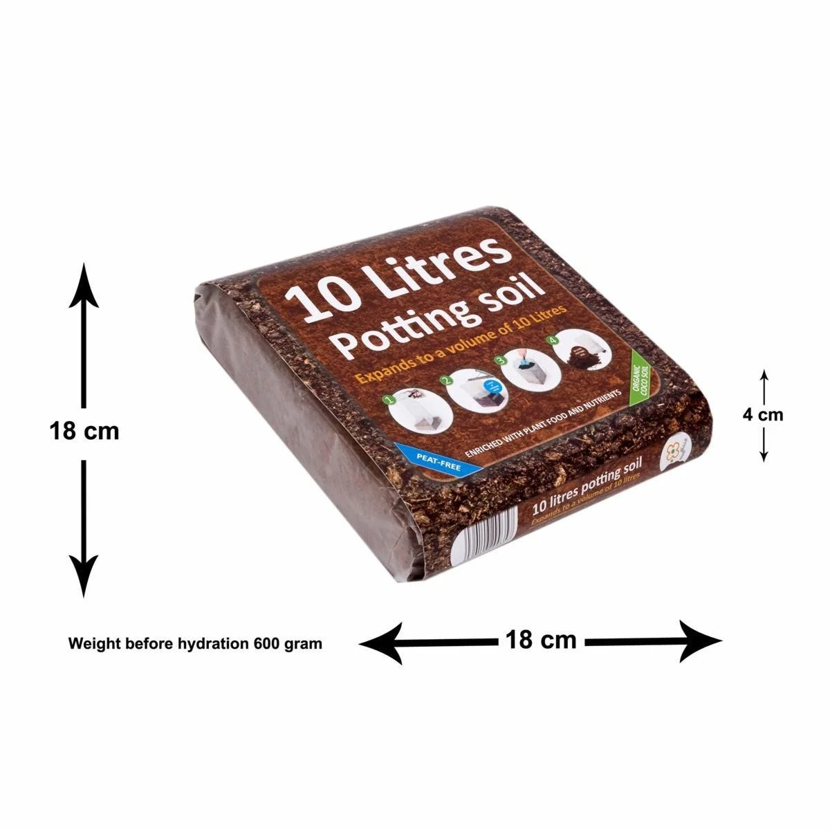 Greenbrokers Organic All Purpose Potting Compost Expands To 10Ltrs 5 Greenbrokers Organic All Purpose Potting Compost Expands To 10Ltrs - Image 5