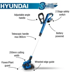 Hyundai 20V Li-ion Cordless Grass Trimmer - Battery-powered HY2187 22 Hyundai 20V Li-ion Cordless Grass Trimmer - Battery-powered HY2187 -Garden Tools Shop 351128 19