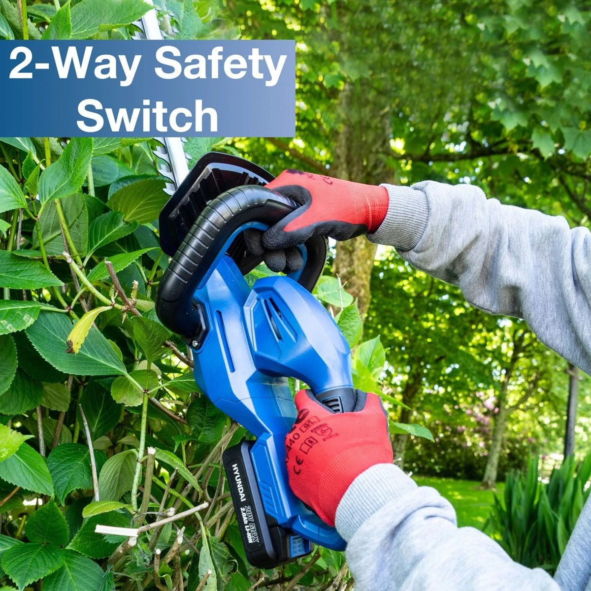 Hyundai 20V Li-ion Cordless Hedge Trimmer - Battery Powered HY2188 17 Hyundai 20V Li-ion Cordless Hedge Trimmer - Battery Powered HY2188 - Image 17