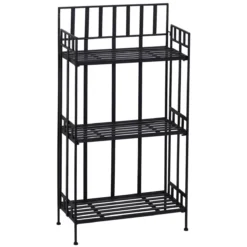 Outsunny Retro Metal 3-Tier Garden Plant Herb Stand