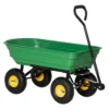 Outsunny 75 Litre Large Heavy Duty Garden Cart - Green