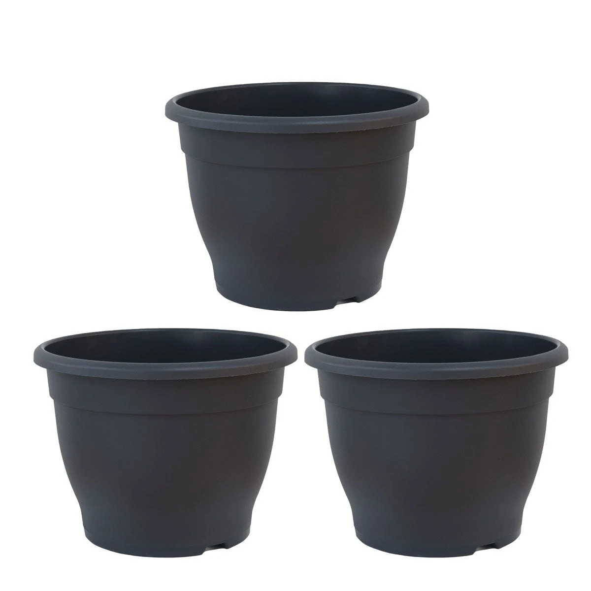 Thompson And Morgan Grey Sabina Plant Pots X 3 1 Thompson And Morgan Grey Sabina Plant Pots X 3