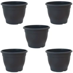 Garden Gear Planter Sabina Dark Grey 32cm Pot X 5