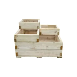 Forest Garden Caledonian Tiered Raised Bed With Base 90 X 90cm 9 Forest Garden Caledonian Tiered Raised Bed With Base 90 X 90cm -Garden Tools Shop 372076 3