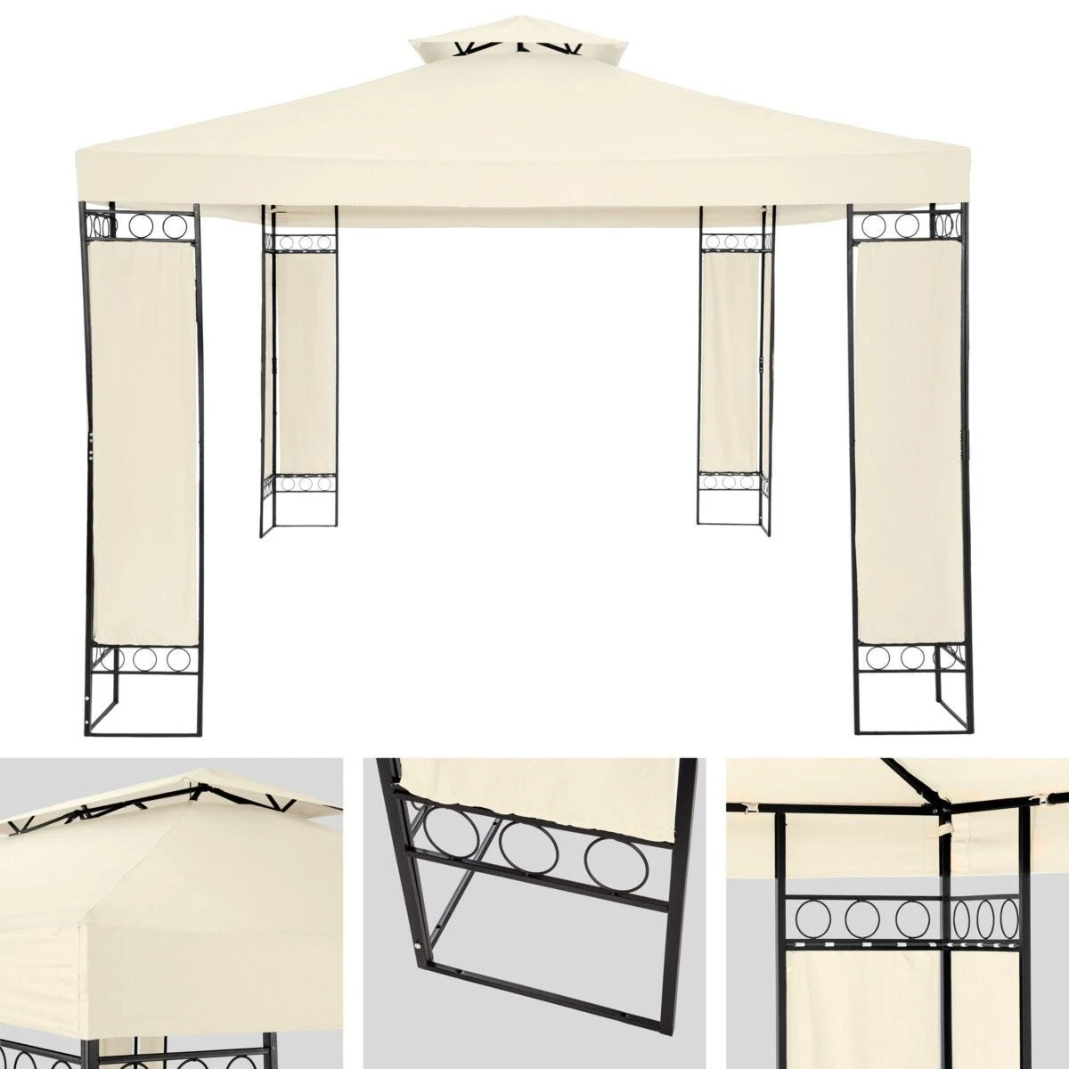 Tectake Garden Trolley With Inner Lining Max. 550Kg Green 4 Tectake Garden Trolley With Inner Lining Max. 550Kg Green - Image 4