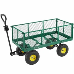 Tectake Garden Trolley With Inner Lining Max. 550Kg Green 21 Tectake Garden Trolley With Inner Lining Max. 550Kg Green -Garden Tools Shop 373591 4