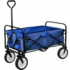 Tectake Foldable Garden Trolley With 80kg Load Capacity Blue