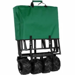 Tectake Foldable Garden Trolley With Wide Tires (80Kg Max Load) Green 14 Tectake Foldable Garden Trolley With Wide Tires (80Kg Max Load) Green -Garden Tools Shop 373728 8