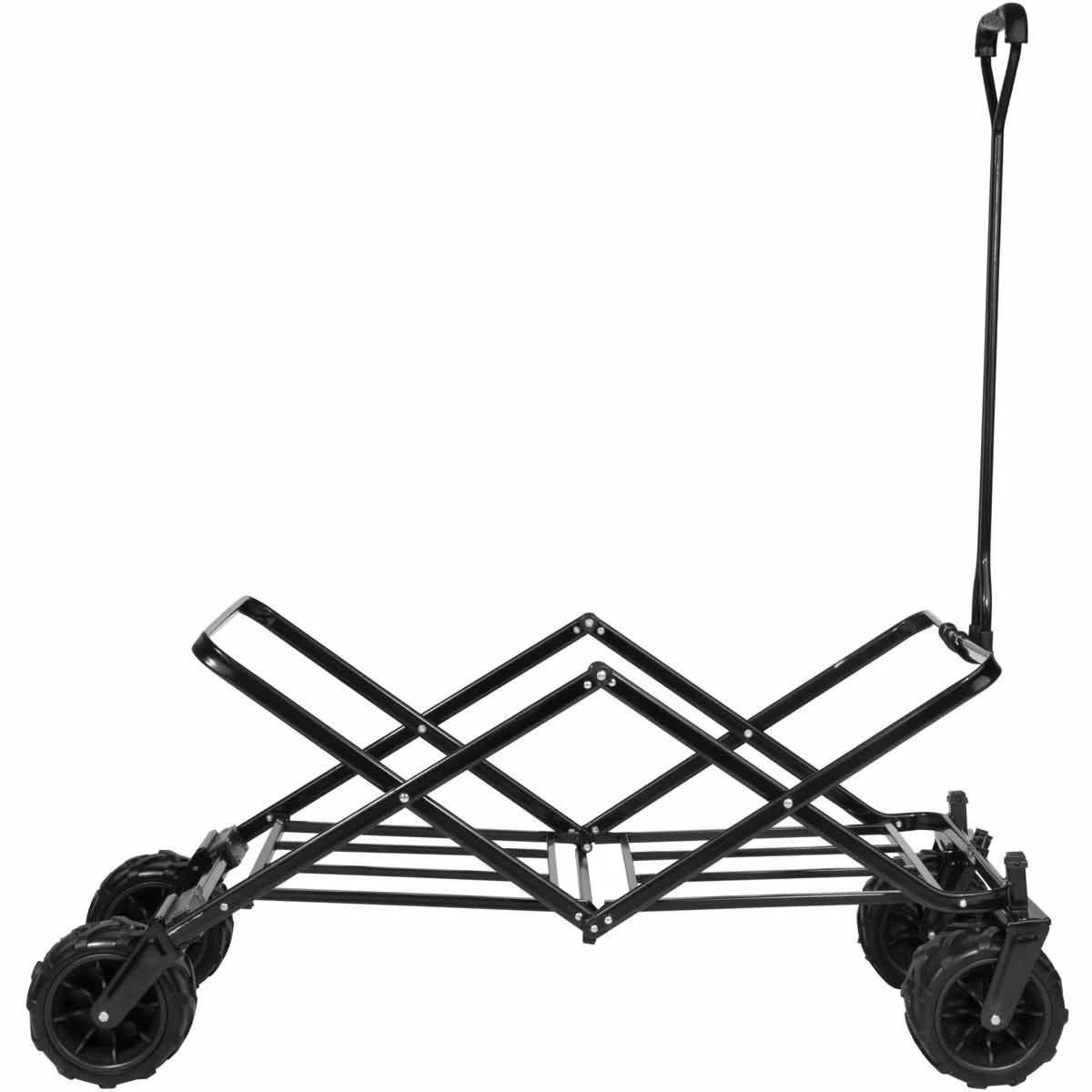Tectake Foldable Garden Trolley With Wide Tires (80Kg Max Load) Green 8 Tectake Foldable Garden Trolley With Wide Tires (80Kg Max Load) Green - Image 8