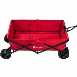 Tectake Foldable Garden Trolley With Wide Tires (80Kg Max Load) Red 14 Tectake Foldable Garden Trolley With Wide Tires (80Kg Max Load) Red -Garden Tools Shop 373956 6