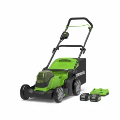 Greenworks 48V 41cm Cordless Lawnmower (2 X 4AH Battery & 2A Twin Charger)