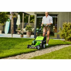 Greenworks 48V 41cm Cordless Lawnmower (2 X 4AH Battery & 2A Twin Charger) -Garden Tools Shop 374152 10
