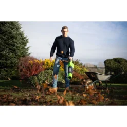 Greenworks 48V 217 Km/h Cordless Brushless Axial Blower (2 X 2AH Battery & Charger) -Garden Tools Shop 374171 4