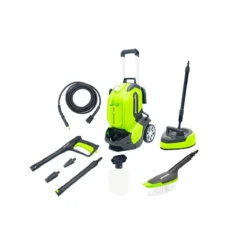 Greenworks G40 135 Bar Pressure Washer (Inc Patio Cleaner, Brush & Foam Sprayer)