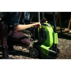 Greenworks G40 135 Bar Pressure Washer (Inc Patio Cleaner, Brush & Foam Sprayer) -Garden Tools Shop 378602 6