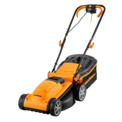 LawnMaster 1400W 34cm Electric Lawnmower With Rear Roller