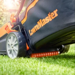 LawnMaster 1400W 34cm Electric Lawnmower With Rear Roller -Garden Tools Shop 380169 5