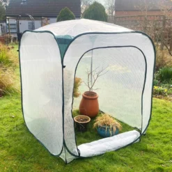 Gardenskill Pop-up Poly Greenhouse Plant Cover 1.25 X 1.25 X 1.35M