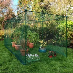 Gardenskill Fruit And Vegetable Garden Cage Kit With Bird Netting 2.5 X 1.25 X 1.125M