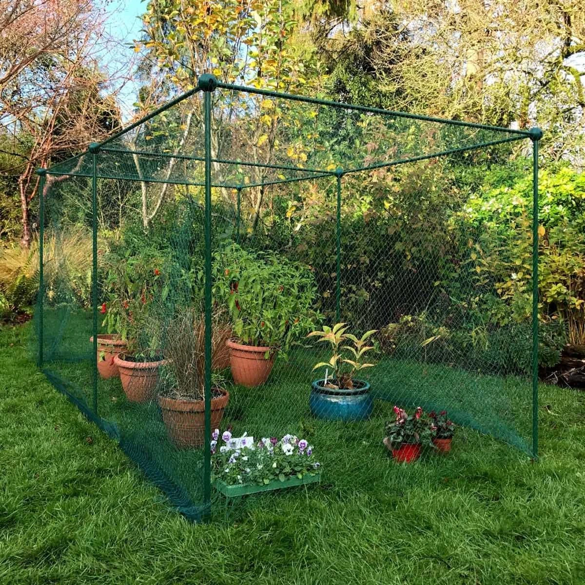 Gardenskill Fruit And Vegetable Garden Cage Kit With Butterfly Netting 2.5 X 1.25 X 1.25M 1 Gardenskill Fruit And Vegetable Garden Cage Kit With Butterfly Netting 2.5 X 1.25 X 1.25M