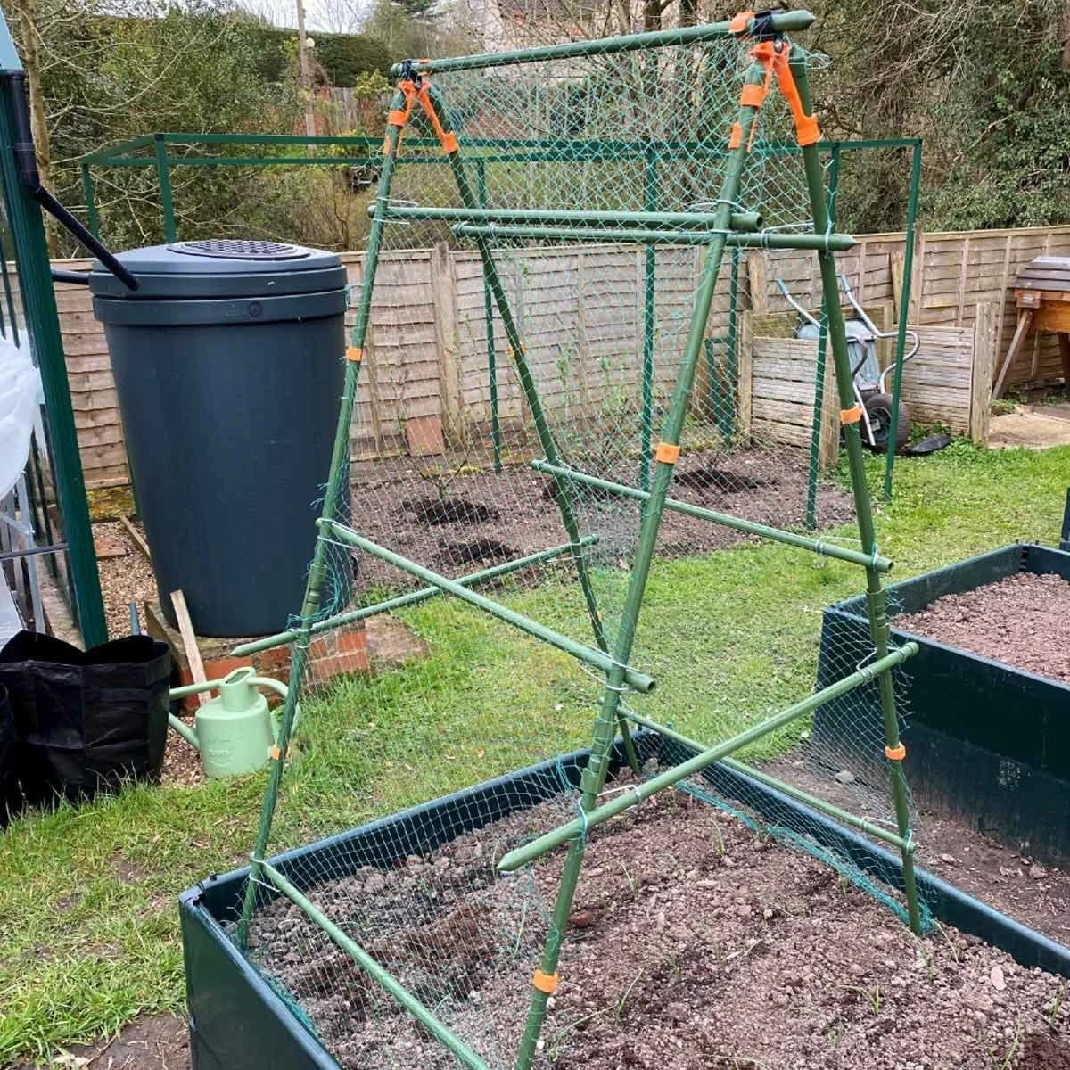 Gardenskill Cucumber Trellis And Pea Support Frame For Heavy Climbing Plants 0.75M X 0.75M X 1.4M 1 Gardenskill Cucumber Trellis And Pea Support Frame For Heavy Climbing Plants 0.75M X 0.75M X 1.4M