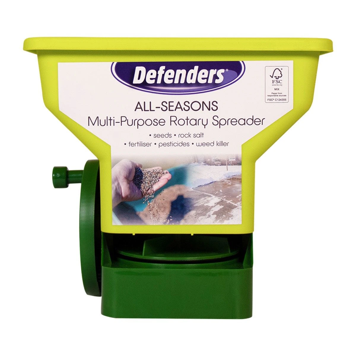 Defenders All-Seasons Multi-Purpose Rotary Spreader 1 Defenders All-Seasons Multi-Purpose Rotary Spreader