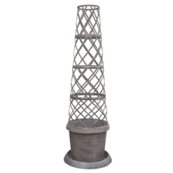 Thompson & Morgan Tower Pot? Modern Grey - 1 Pack