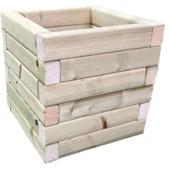Power 1 X Square Pressure Treated Square Planter