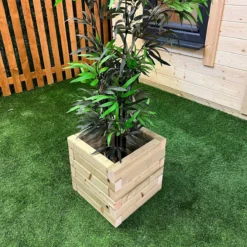 Power 2 X Square Pressure Treated Square Planters -Garden Tools Shop 398898 3