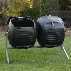Lifetime Products Lifetime Double Bin Rotating Composter (378 L) -Garden Tools Shop 405426 3