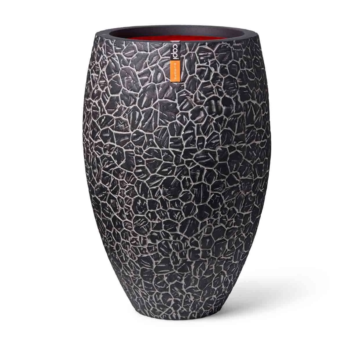 Capi Europe Vase Elegant Deluxe Clay NL 56x85 Anthracite 1 Capi Europe Vase Elegant Deluxe Clay NL 56x85 Anthracite