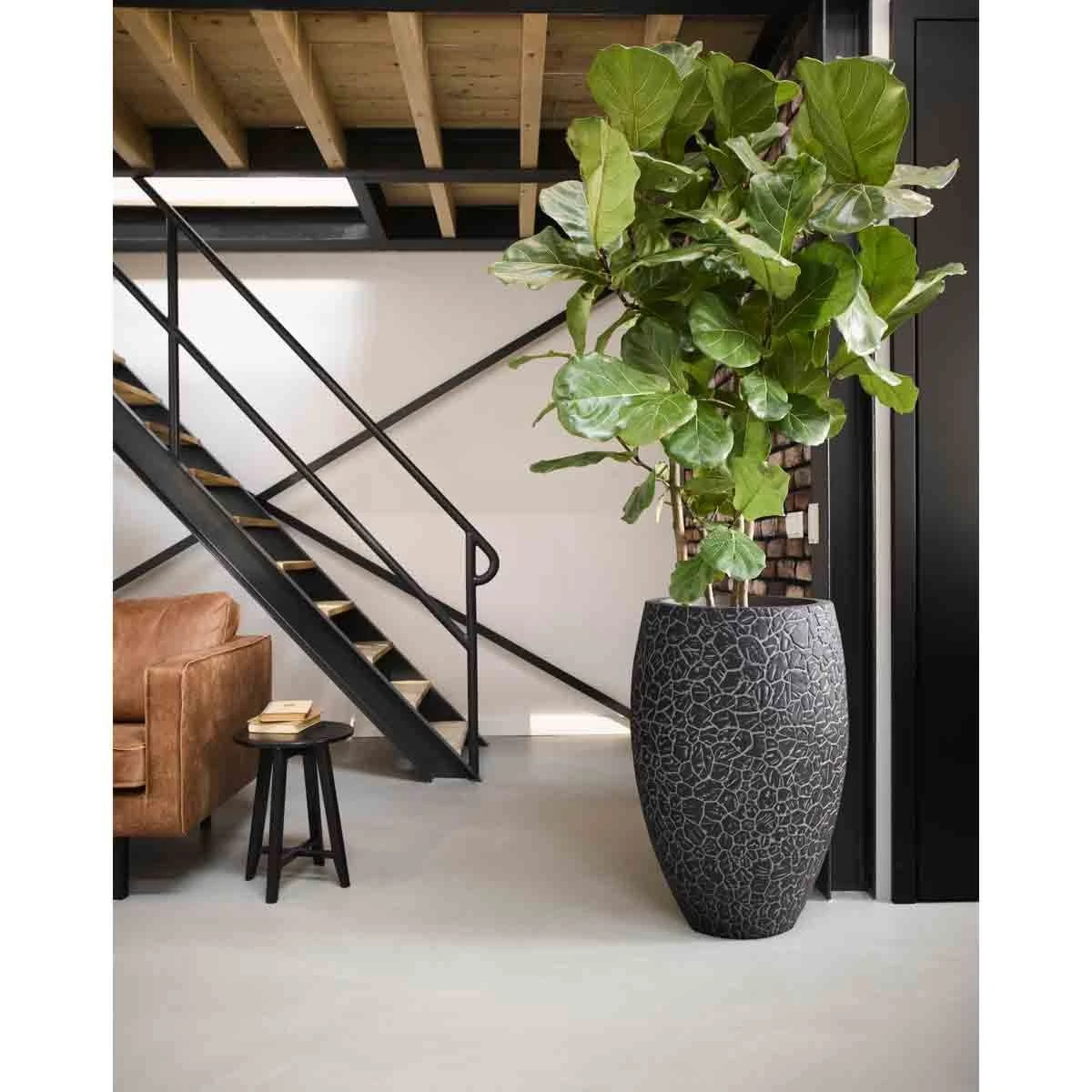 Capi Europe Vase Elegant Deluxe Clay NL 56x85 Anthracite 2 Capi Europe Vase Elegant Deluxe Clay NL 56x85 Anthracite - Image 2