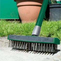 Draper Paving Brush Set With Twin Heads And Telescopic Handle - Green -Garden Tools Shop 58683 phwb setiu2