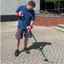 Draper Paving Brush Set With Twin Heads And Telescopic Handle - Green -Garden Tools Shop 58683 phwb setiu4