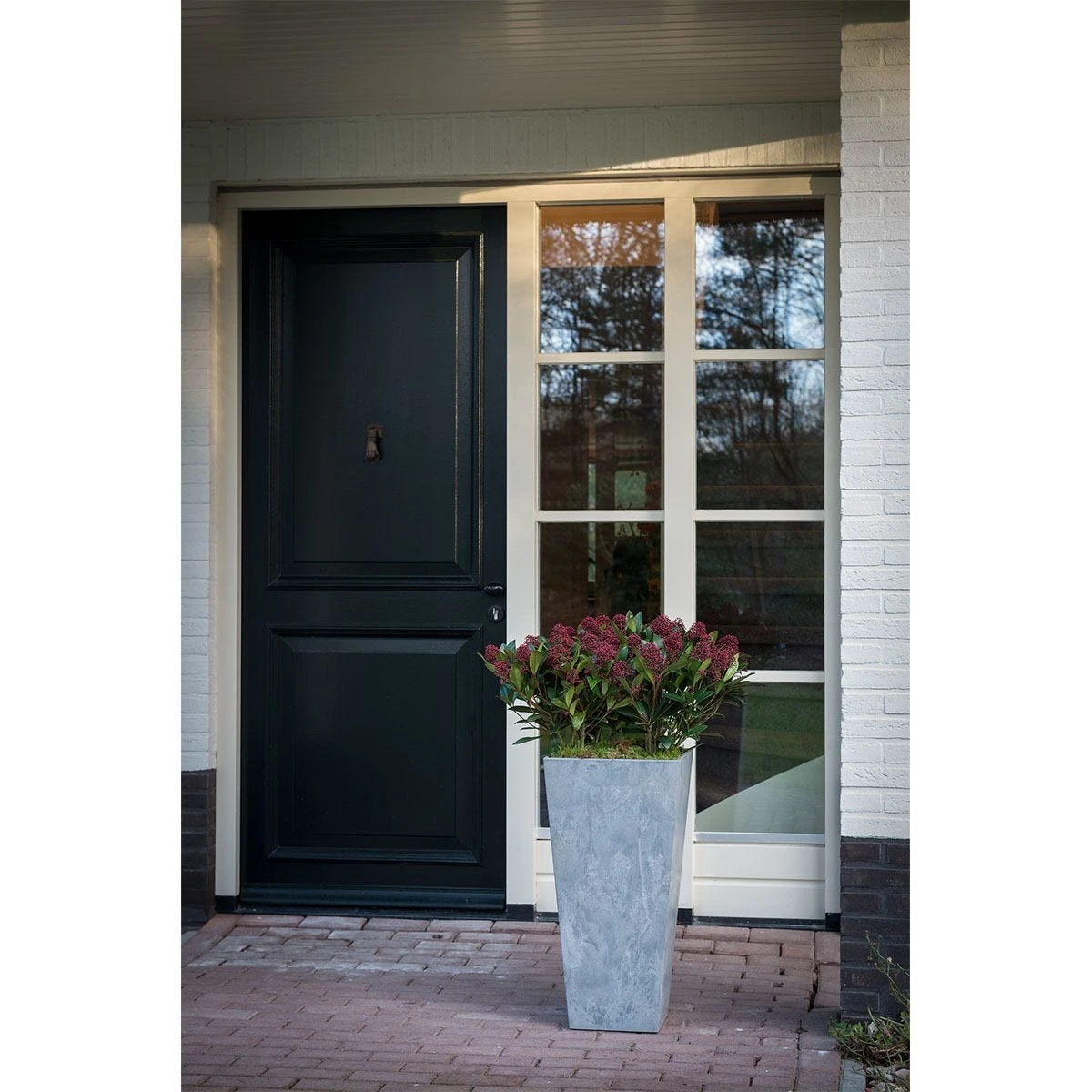 Ivyline Stone Ella Vase 49cm - Grey 1 Ivyline Stone Ella Vase 49cm - Grey